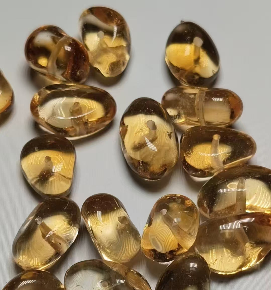 天然石原石ビーズと色んな形石