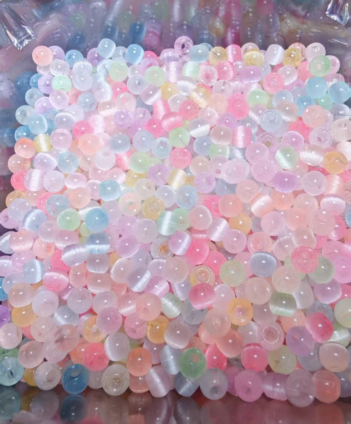 4mmカラフルビーズ
