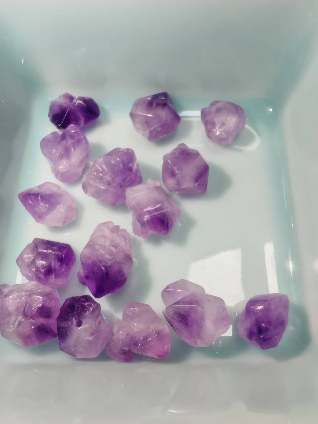 天然石原石ビーズと色んな形石