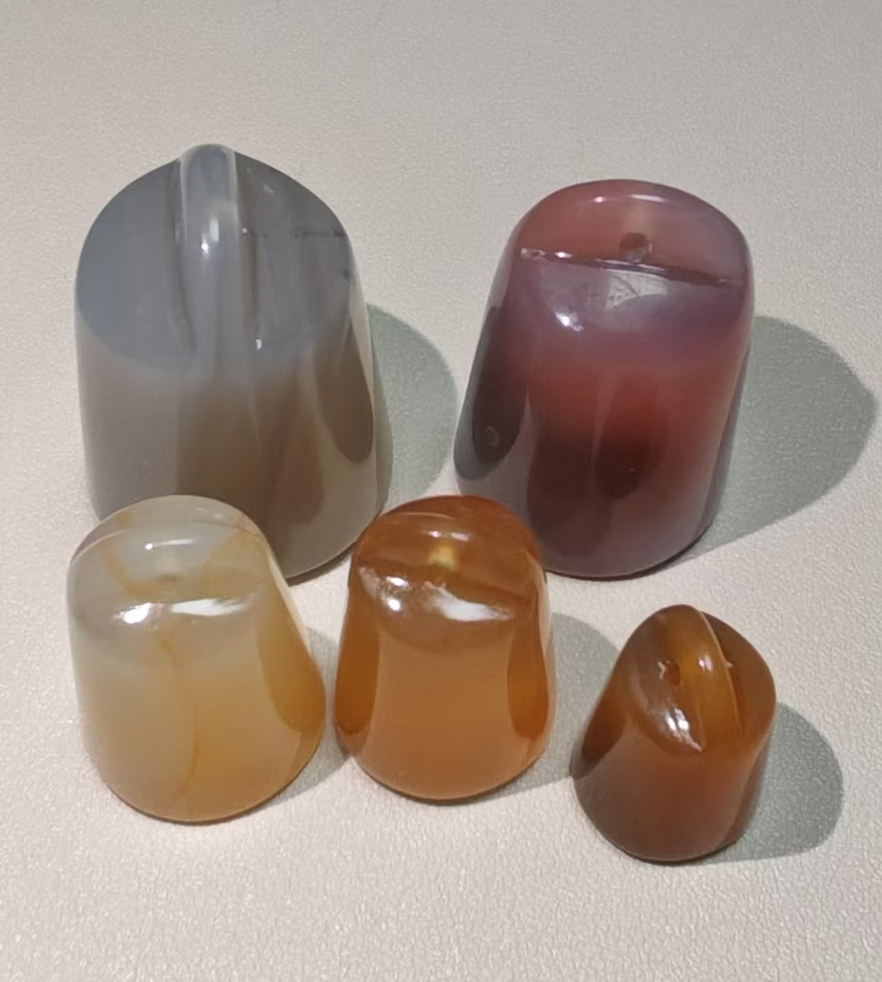 天然石原石ビーズと色んな形石