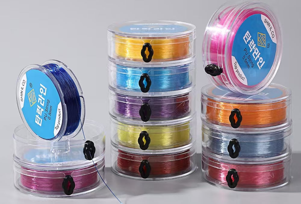 天然石用高密度高耐久ストレッチコードセット（ボックス入り）