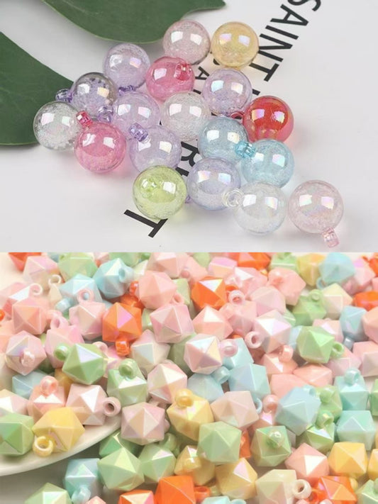 色彩の缶付きのアクリルビーズ