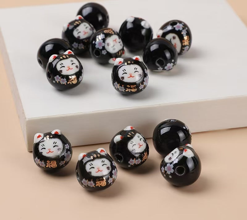 可愛い陶磁器ビーズ