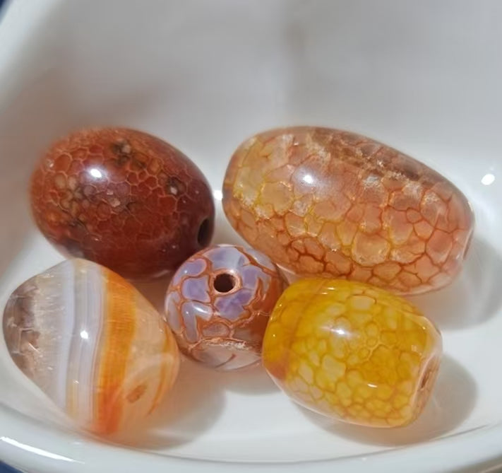 メノウビーズと木ビズ